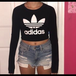 Adidas long sleeve crop top!!